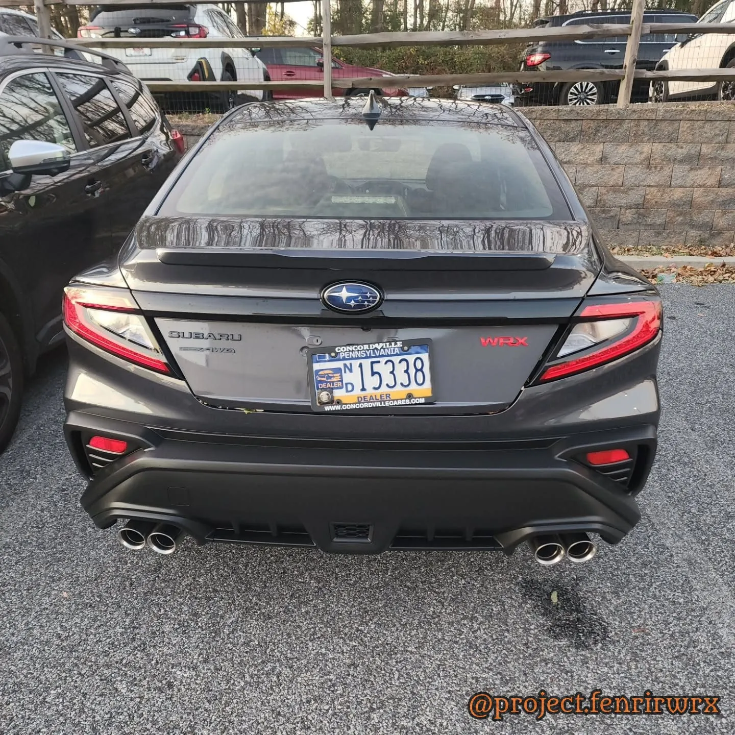 How it started, rear view