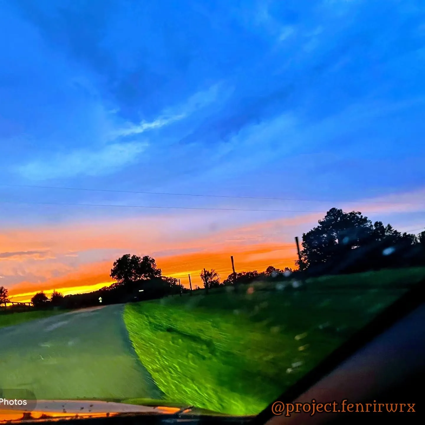 Sunset from the drive