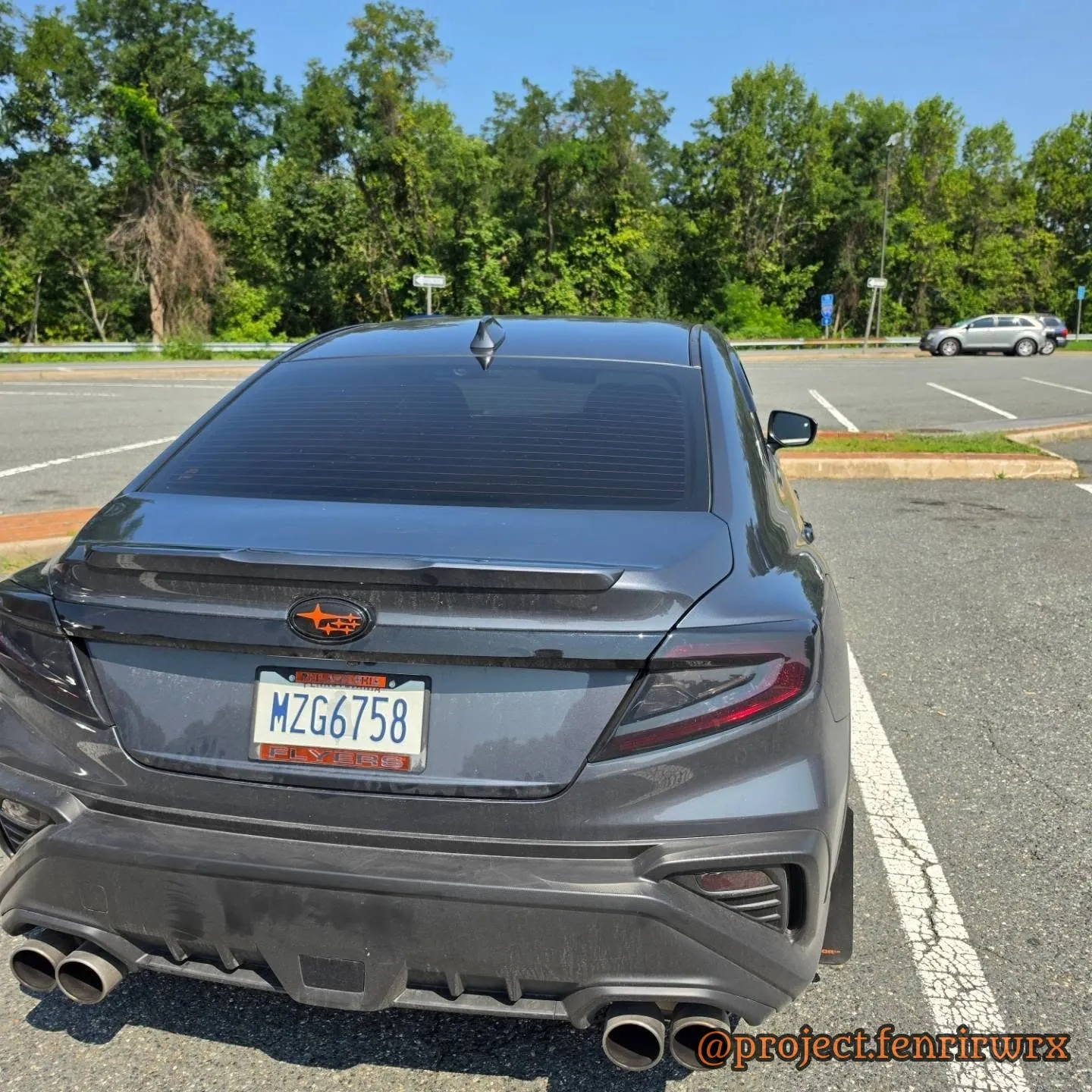 Rear view on the Virginia trip