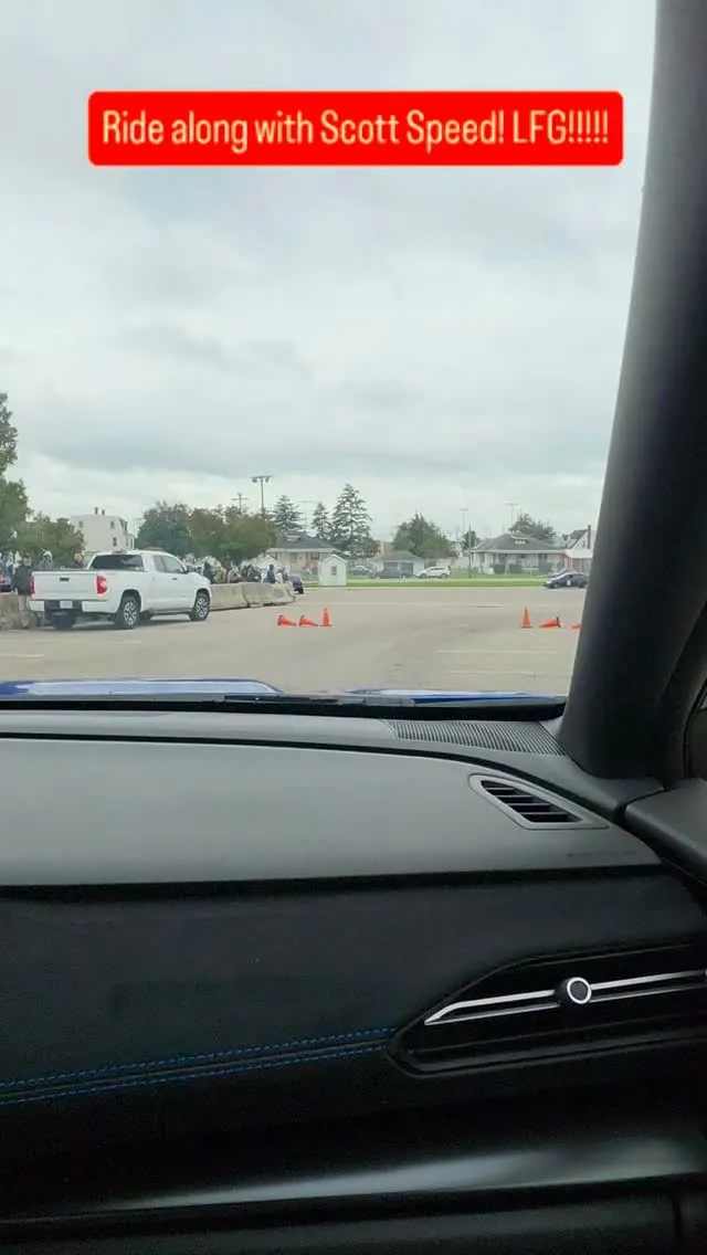 In-car view from the Scott Speed ride along