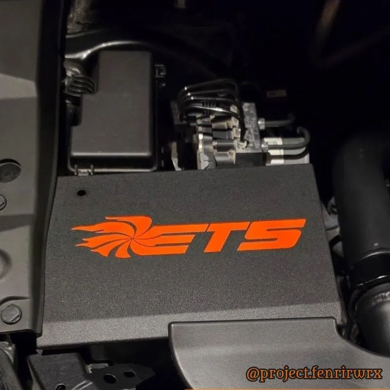 ETS airbox with the logo done in orange