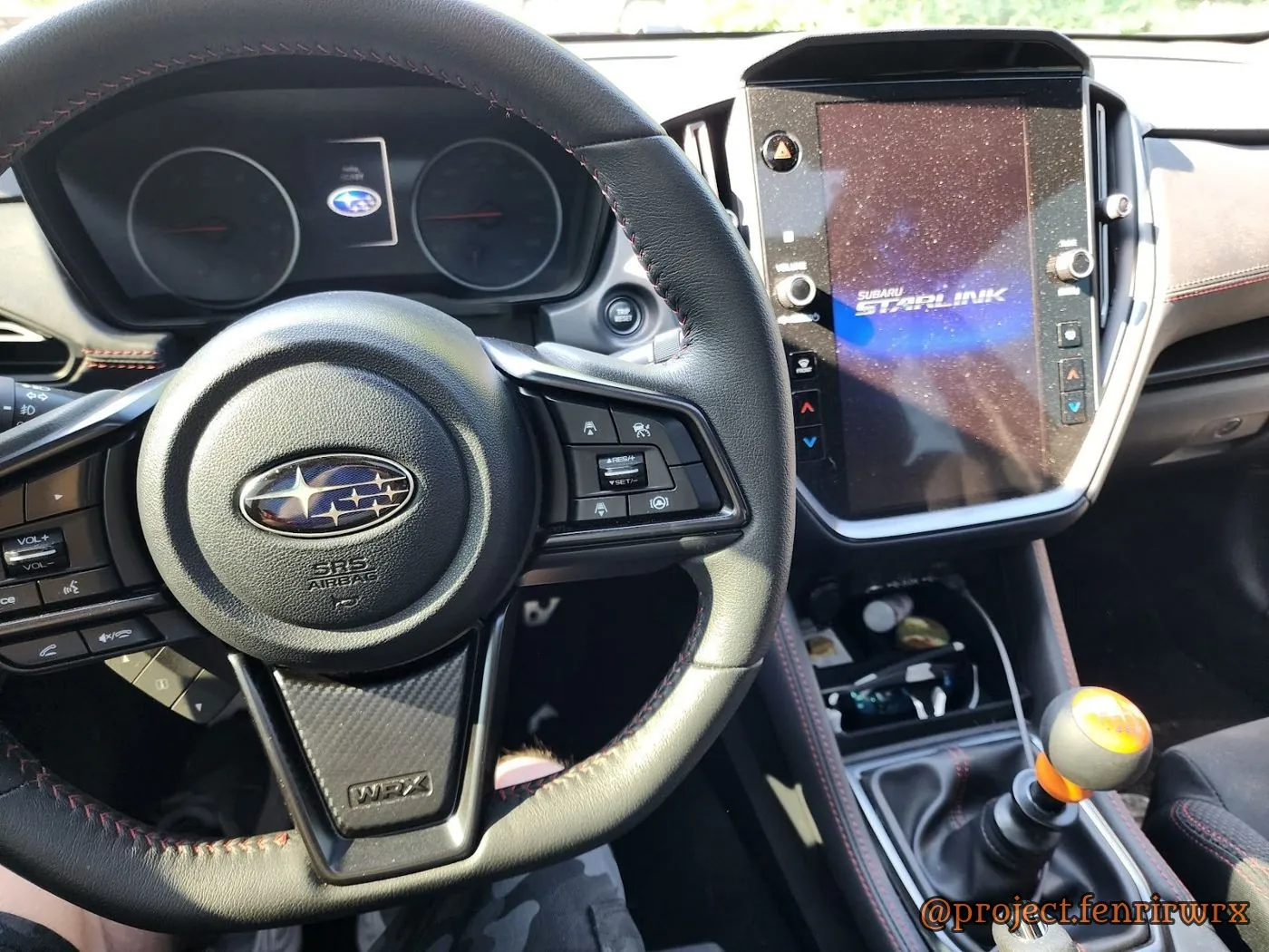 Wheel, screen and the orange knob