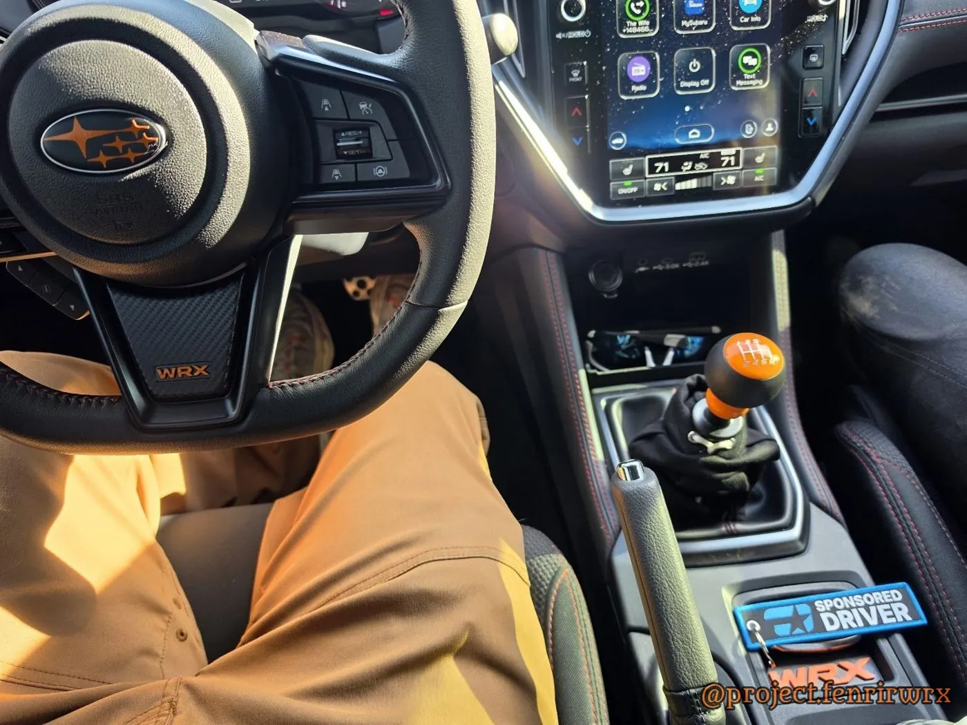 Driver view with the Sponsored Driver tag