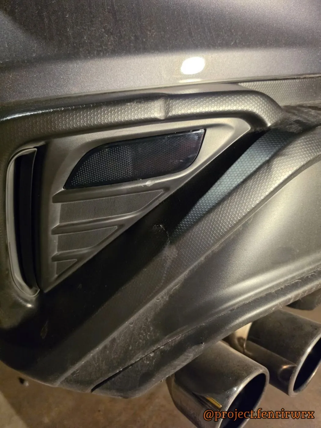 Fender vent and quad tips