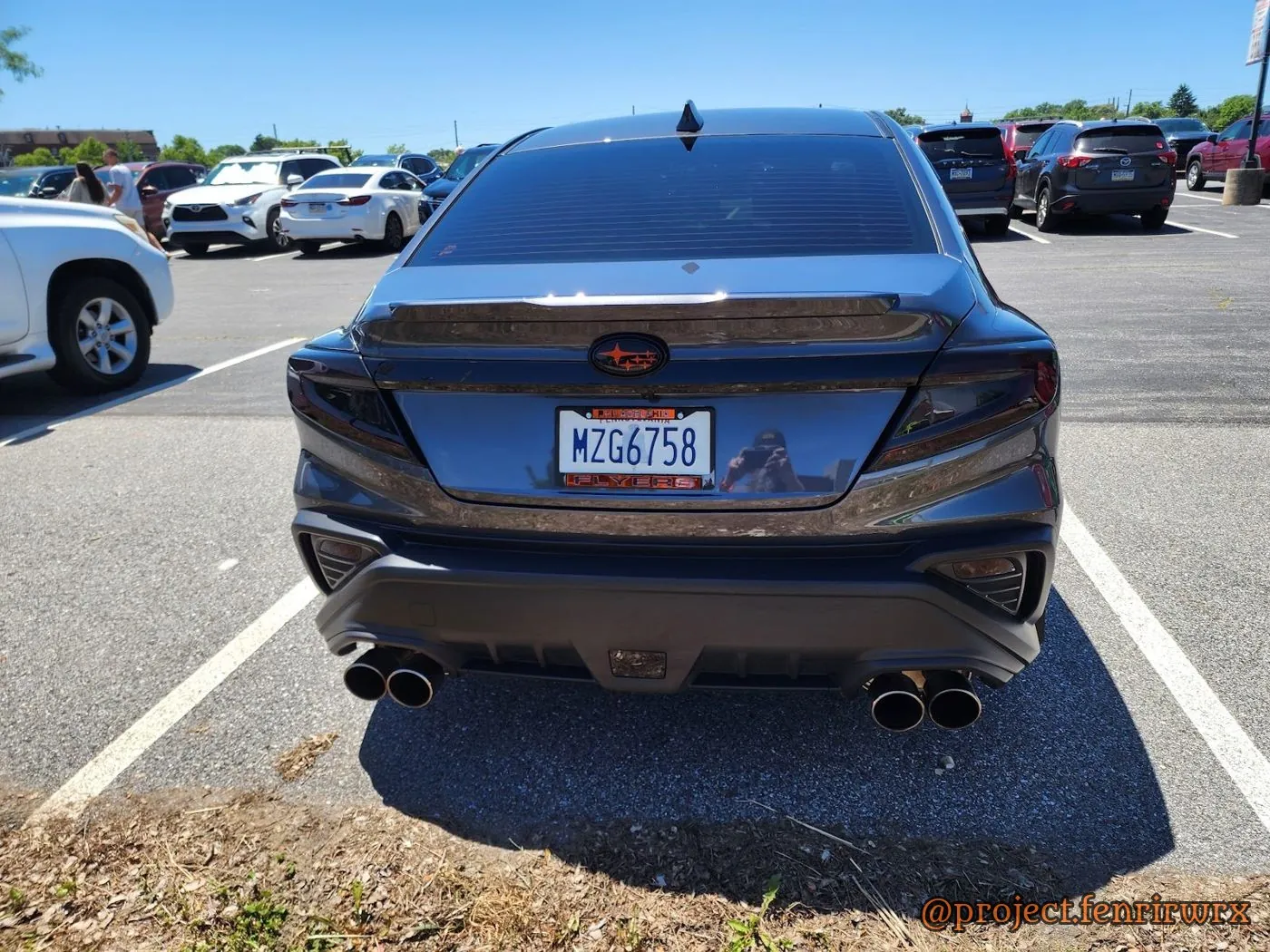Rear in a full lot
