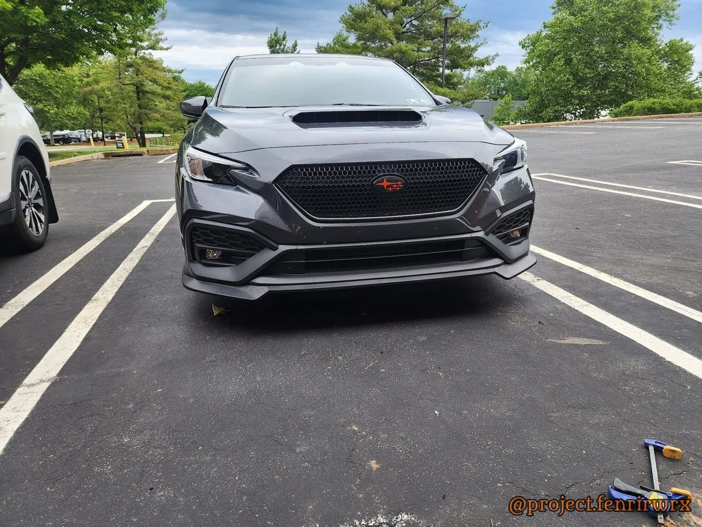 Head on, wet lot
