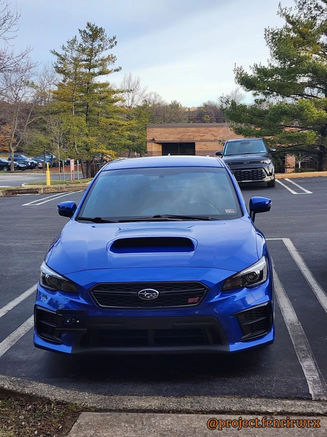 The STI parked head on