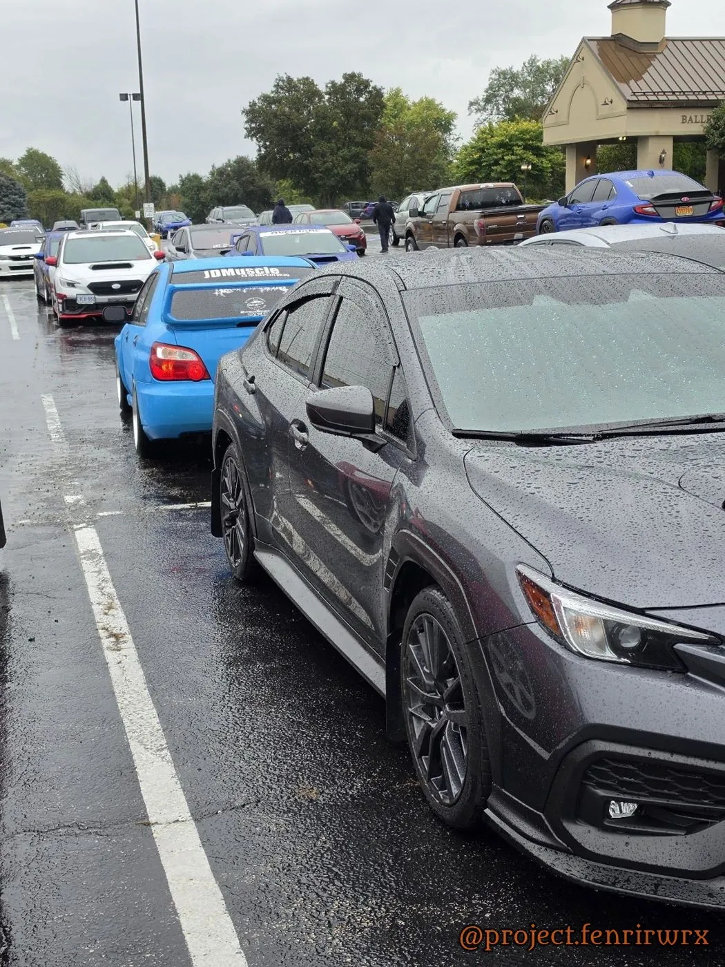 Fenrir wet at a rainy meet