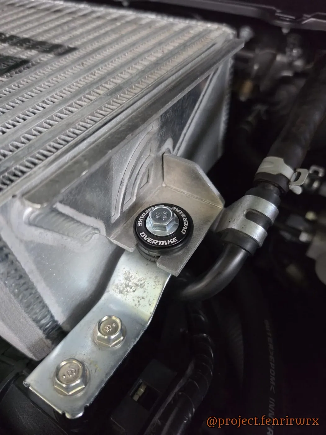 Intercooler bracket and bushing