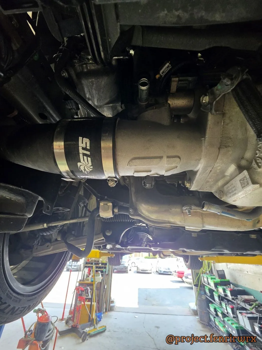ETS piping from underneath