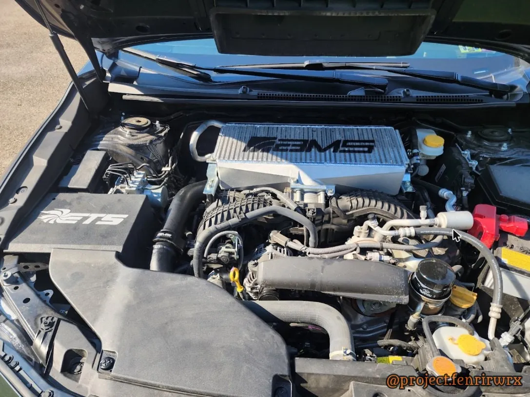 Two days later with the AMS charge pipe in