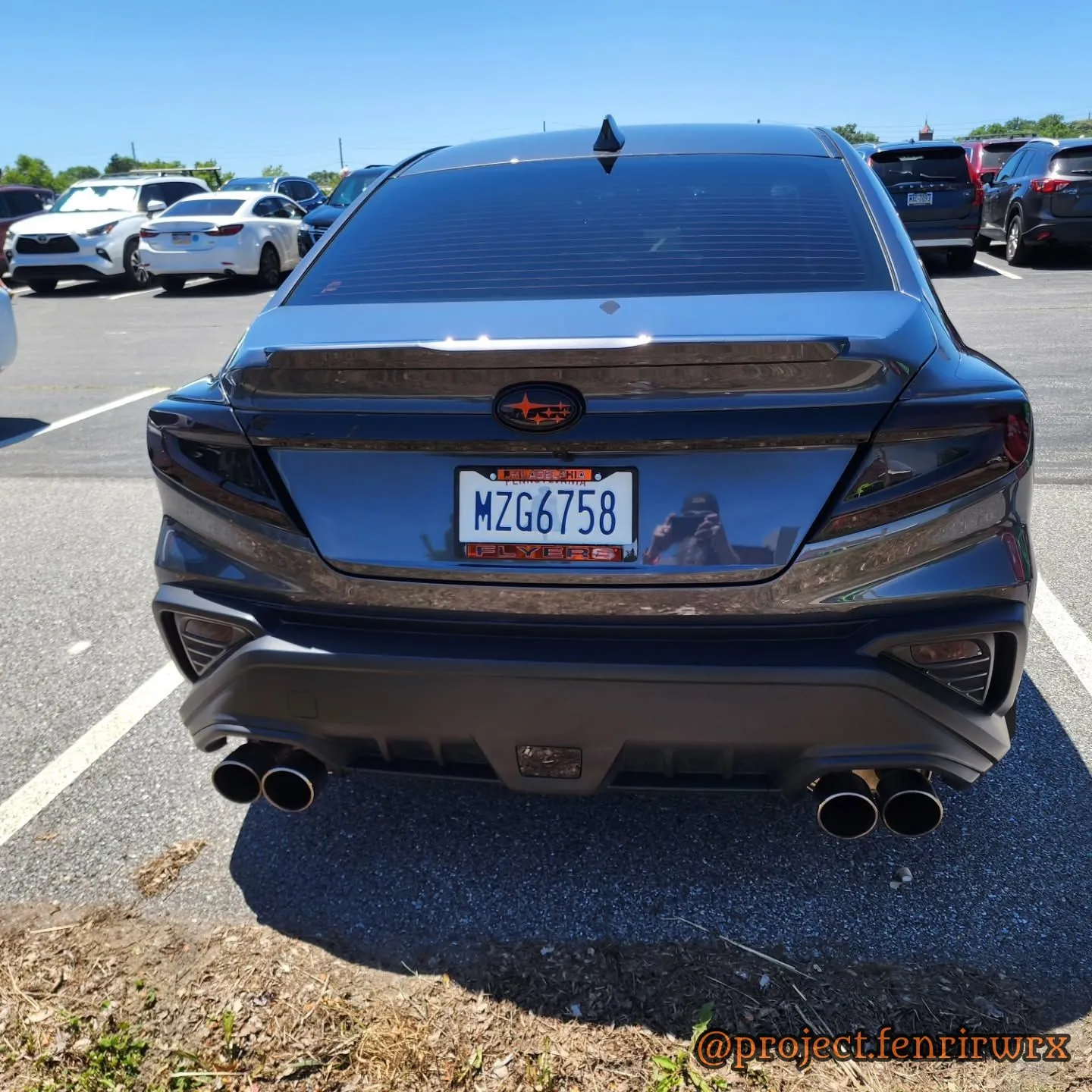 Rear view with quad tips